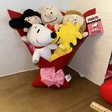 Peanuts Snoopy Large Plush Bouquet Anniversary Birthday Woodstock Charlie Brown