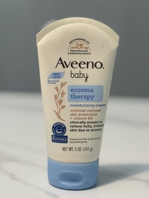 Aveeno Baby  Eczema Therapy Moisturizing Cream Colloidal Oatmeal Skin Protectant
