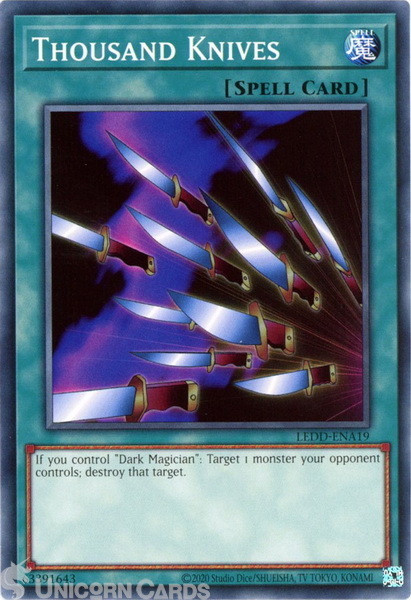LEDD-ENA19 Thousand Knives : Common UNL Edition YuGiOh Card