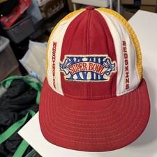 VINTAGE NFL WASHINGTON REDSKINS SUPERBOWL 18 HAT-CAP SNAP BACK VENTILATED 1984 L