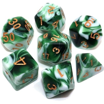 DND Würfel Set 7-teilig polyedrisch D20 D12 D10 D8 D6 D4 für Rollenspiele