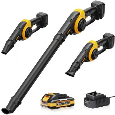 EWORK Small Leaf Blower Cordless 20V Mini Leaf Blower 130CFM/200MPH with Batt...
