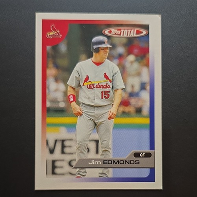 #ad #ad Topps 2005 Topps Total Jim Edmonds #375 Base Set St. Louis Cardinals MLB $1.34
