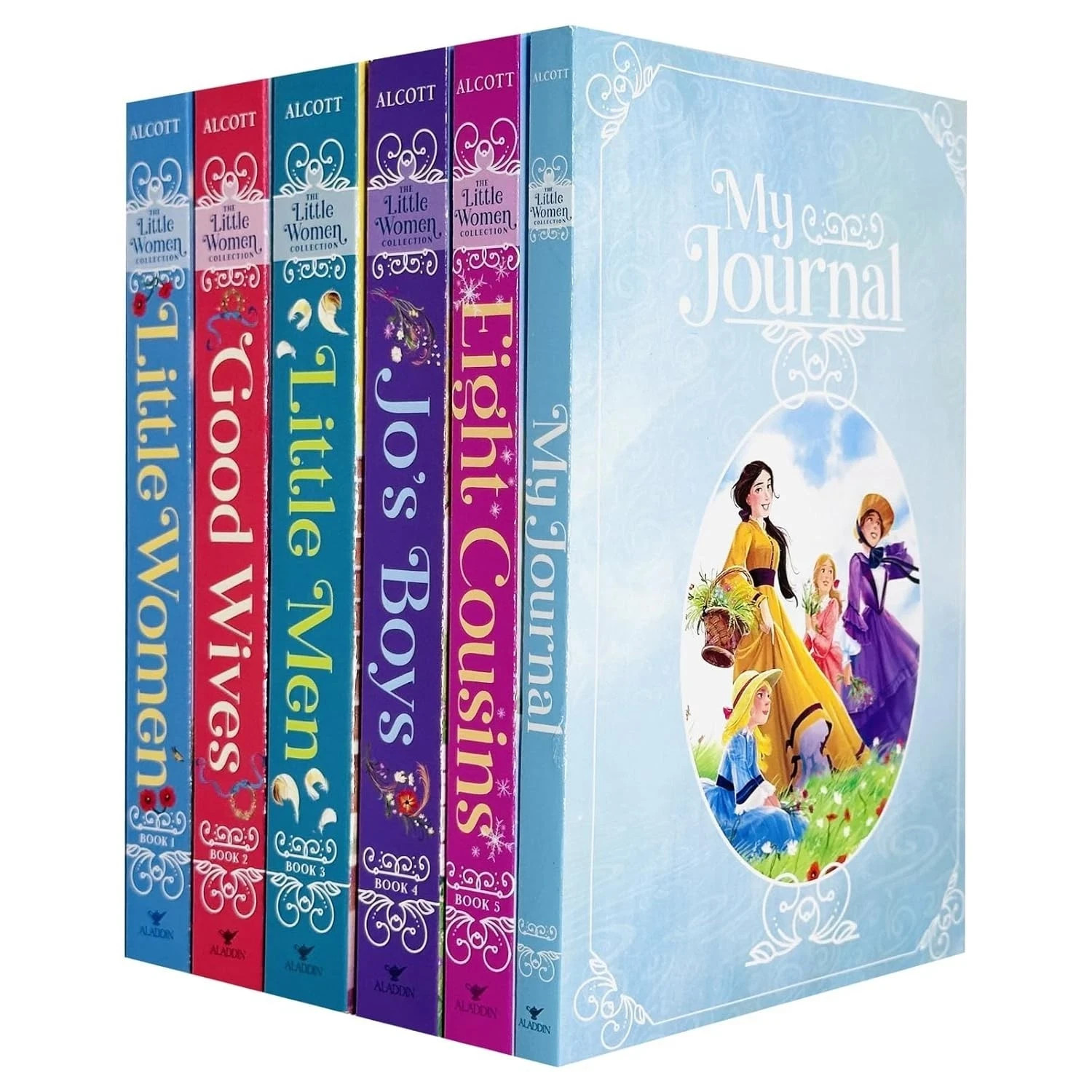Little Women Collection 5 Books Set By Louisa May Alcott with My Journal Eight
