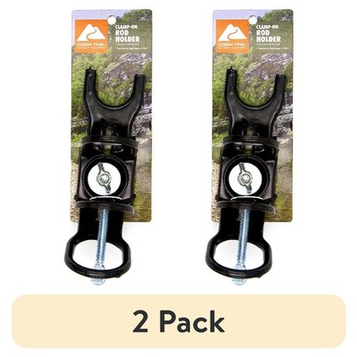 ebay clamp on fishing rod holders Ozark Trail Rubber Dipped Clamp-On Rod Holder