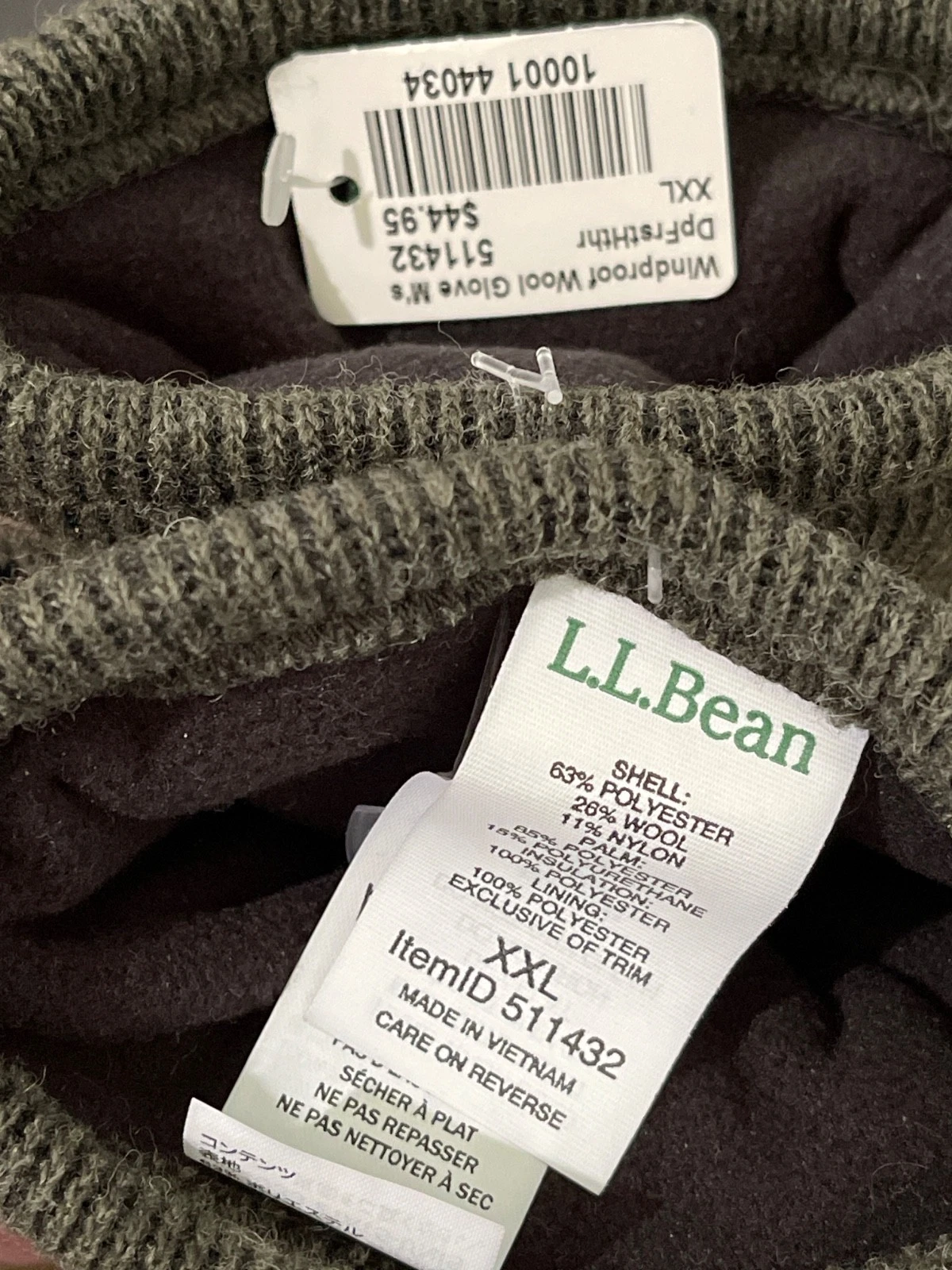 🔥L.L.Bean PrimaLoft Wool Blend Gloves Mens XXL Excellent Reinforced Grip 511432
Opens in a new wind