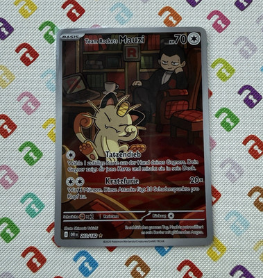 Pokémon TCG Team Rockets Mauzi 203/182 Rivalen Full Art Holo Rare Deutsch 
