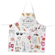 Cooking Apron - Themed Apron for Women - Bistro Apron - Lover Gift Paris