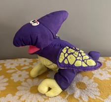 Vtg 1992 Fisher-Price Dino Roars Purple Pterodactyl Puffalump Dinosaur
