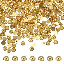 700 Pcs 8mm Gold Half Round Pearls Beads for Crafting
