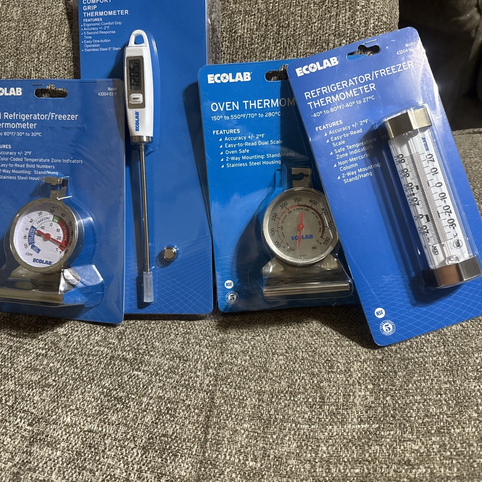 Ecolab Refrigerator/Freezer And Oven Thermometer Accurate 4 Pieces Brand New
Opens in a new window o
