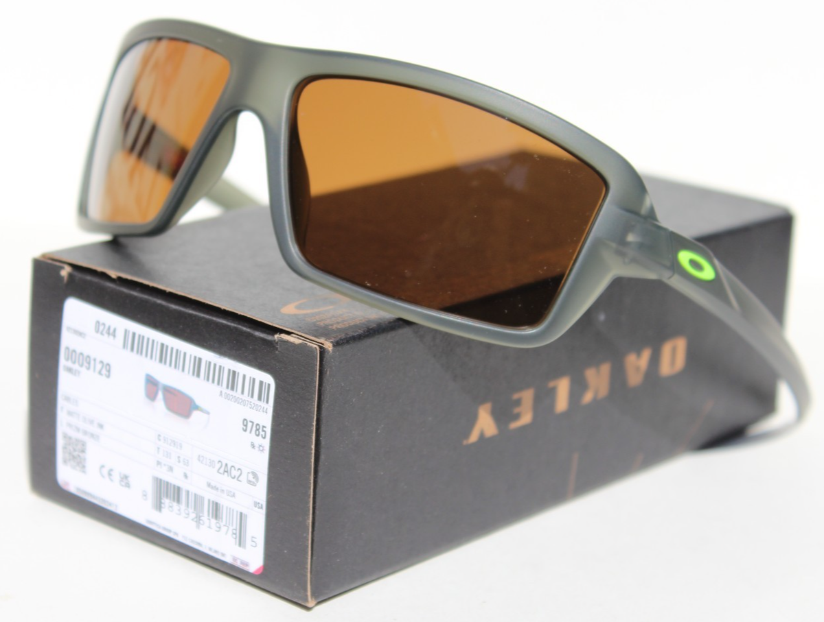 OAKLEY Cables Sunglasses Matte Olive Ink/Prizm Bronze OO9129-19