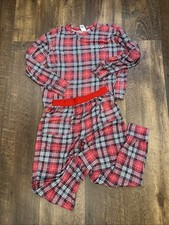 Victoria Secret PINK COZY Cozy Crew SLEEP JOGGER PAJAMA 2PC SET LOUNGE M