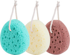 3 Pcs Bath Sponge for Women, Men, Teenager, Body Wash Sponges Loofah Body Scrubb