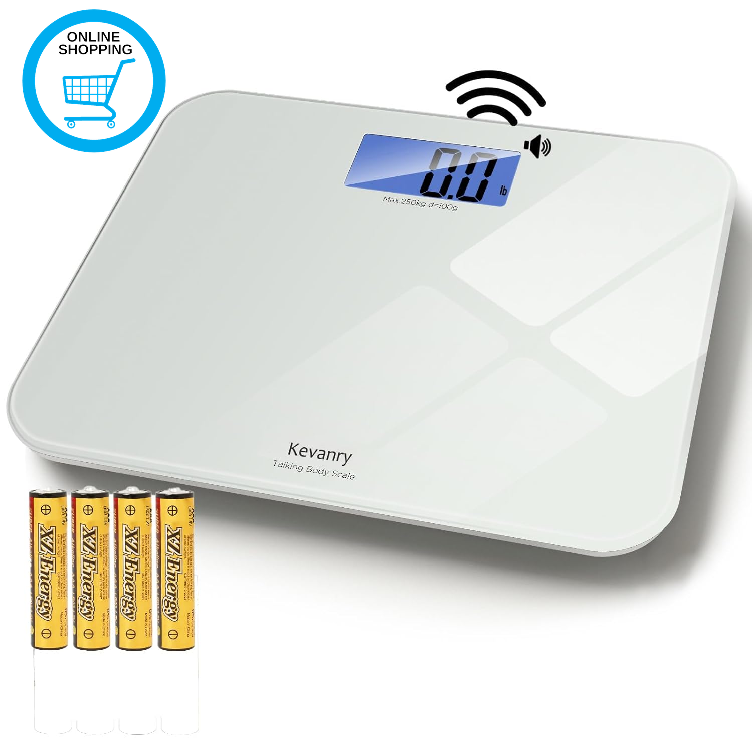 Talking Scales for Body Weight, Highly Accurate Digital Talking Bathroom Scale w