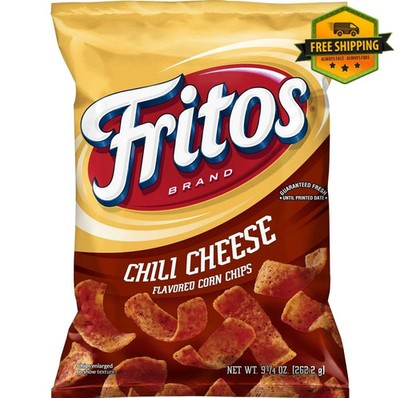 Fritos Corn Chips Chili Cheese Flavored Snack Chips, 9.25 Ounce Bag