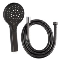 Duschkopf Handbrause Duschbrause Mit 3 Funktionen Inkl. Duschschlauch Schwarz