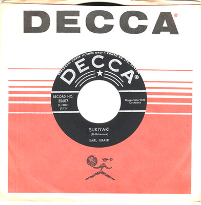 Earl Grant:  Sukiyaki / More .. '' INSTRUMENTALS''  45 RPM 9386
