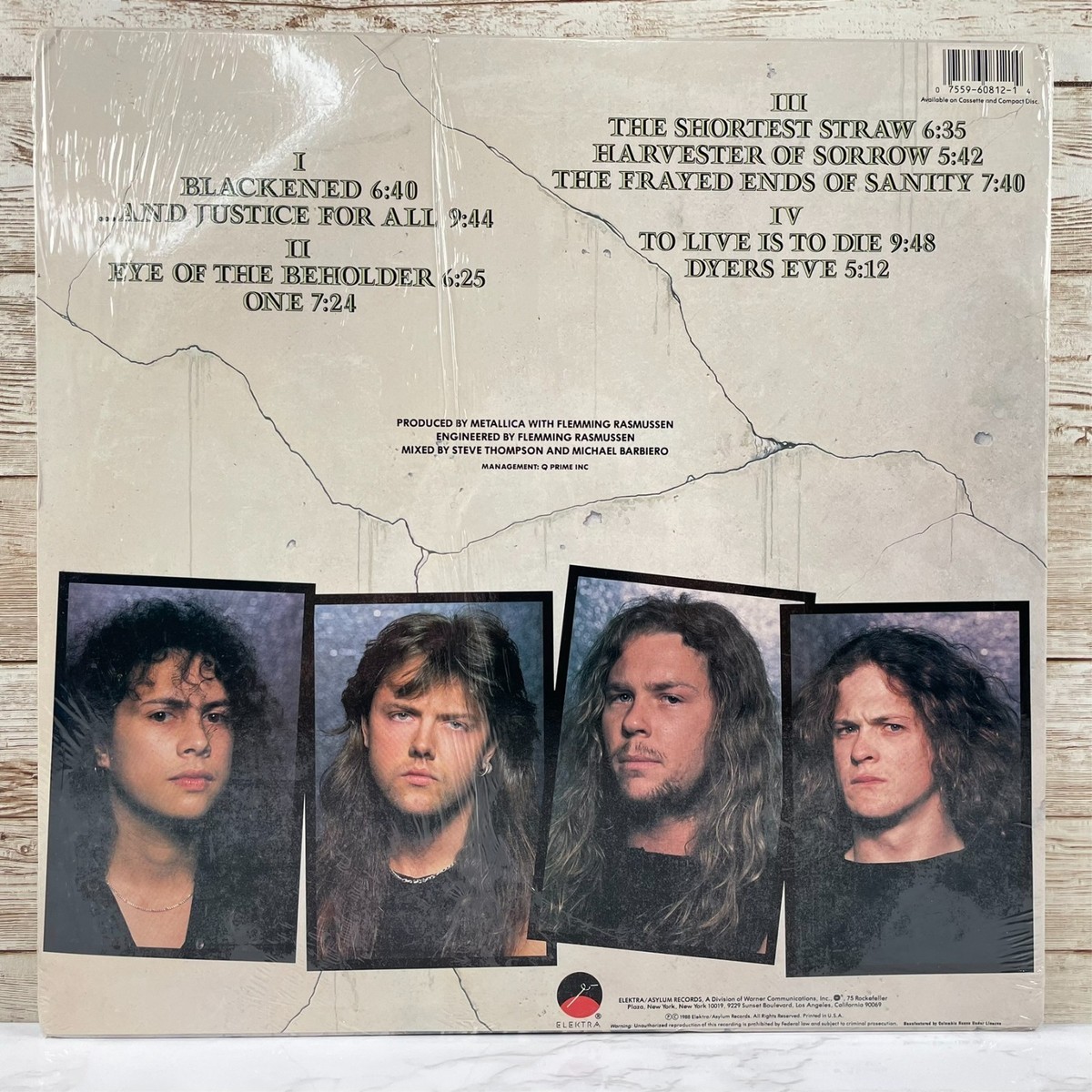 And Justice for All [LP] by Metallica (Vinyl, Sep-1988, Elektra