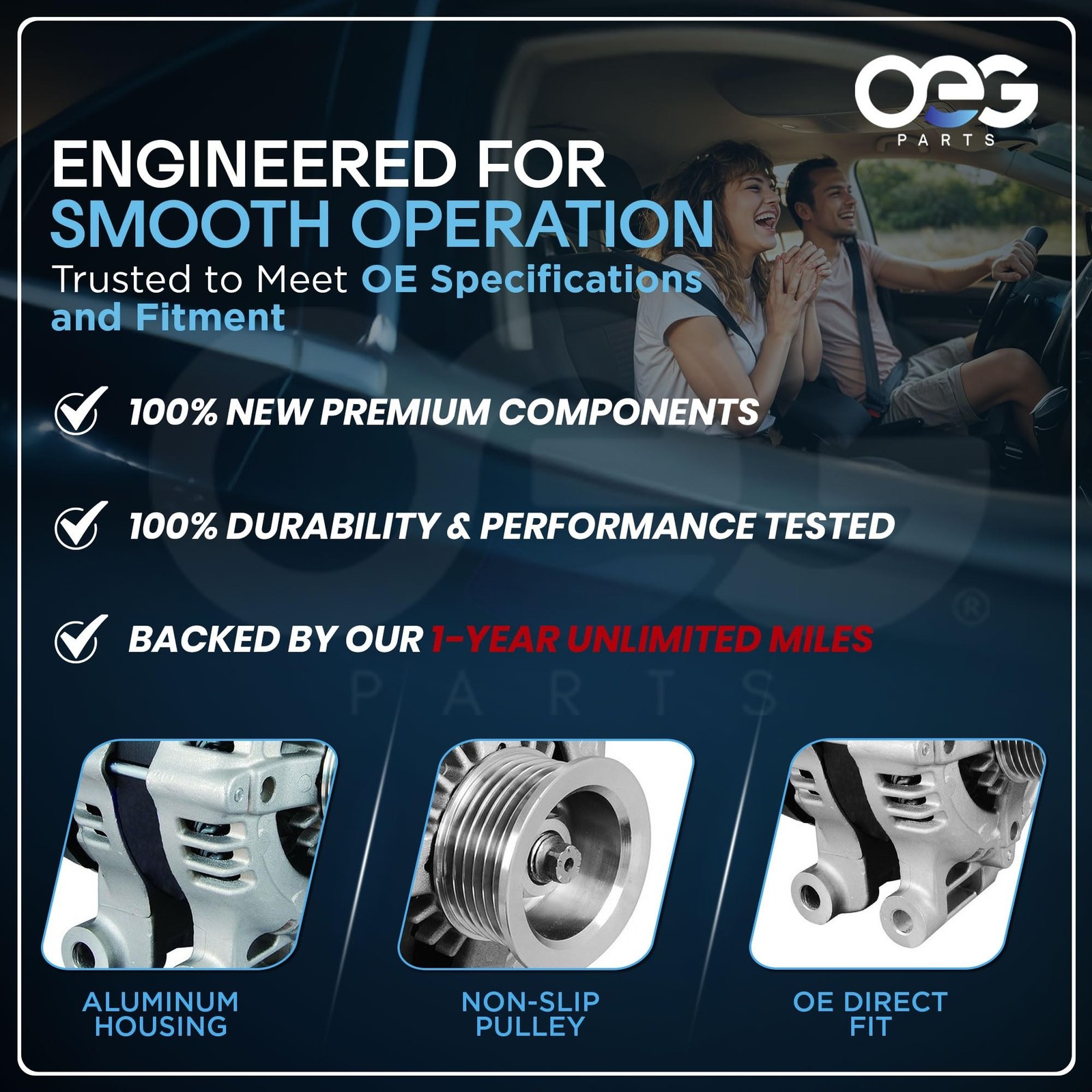 OEG Parts New Alternator Compatible With Dodge Ram Pickup Van 1500 2500 3500 ... thumbnail 7