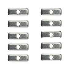 Silber-Finish 15 x 5 x 2 mm Abmessungen sichere Befestigung wiederholter Gebrauc