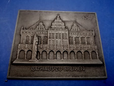 BUDERUS "RATHAUS ZU BREMEN- 1987"  (Wandplakette/Gusseisen,Eisen,Kunstguss,Deko)