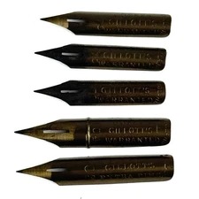 Vintage JOSEPH GILLOTT'S Pen Nibs 303 Extra Fine, 404 Warranted, 170 Warranted