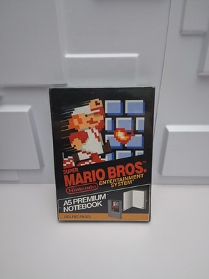 SUPER MARIO BROS  NOTEBOOK NINTENDO NES CARTRIDGE GAME SHAPE Retro 
