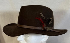 Scala Classico Brown Wool Outback Hat American Sportsman Turner Hat Company