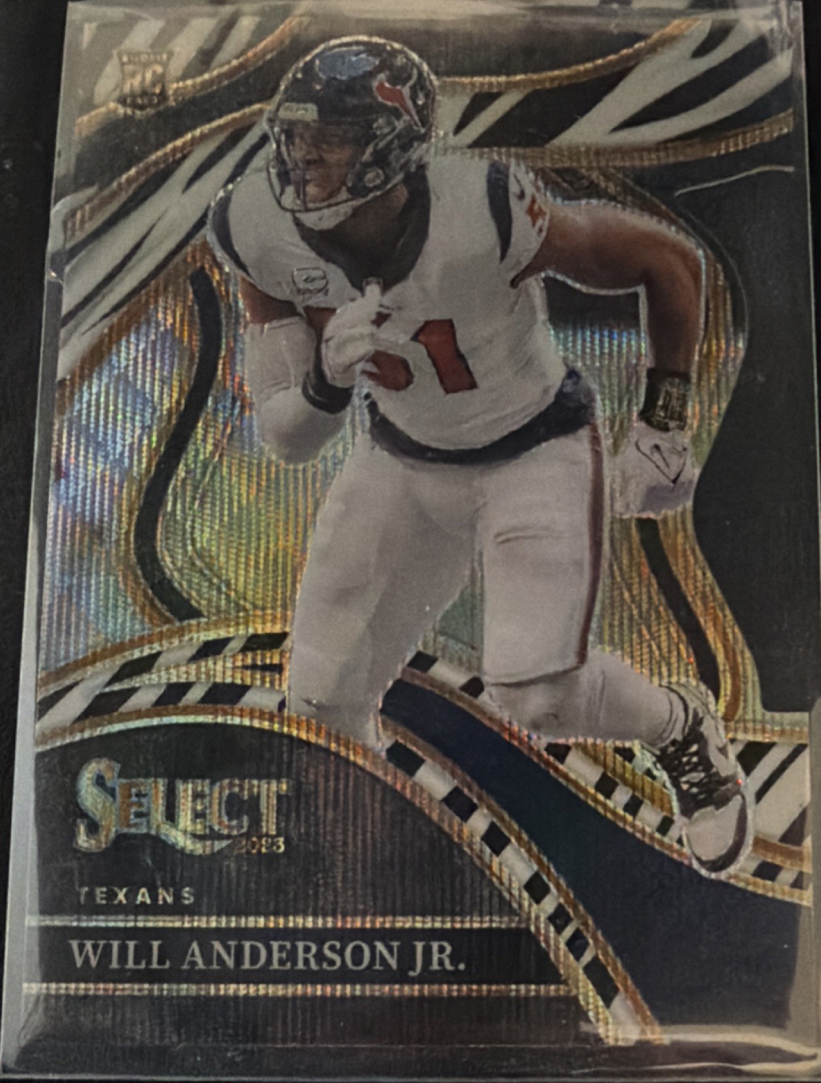 2023 Panini Select Prizm Rookie Will Anderson Jr. ZEBRA PRISM #207 RC