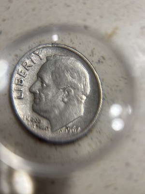 1967 Roosevelt Dime DOUBLE DIE OBSERVE GOD ,TRUST, L,I,B.R and J JS' RARE