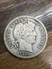 1915 Barber Dime Actual Dime Very Fine And Nicely Priced