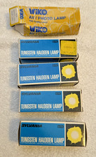 Lot of 5 250 watt 120 volt ESS tungsten halogen lamps 250Q CL/DC