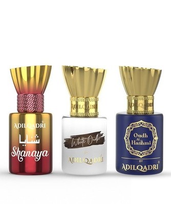 Adilqadri Shanaya White Oudh, Oudh Al Hashmi Attar Combo Pack 3 x 5.5 ml each