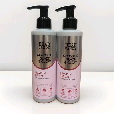 Head Candy Glycolic Glaze & Glow Leave In Serum For Maximum Shine 200ml x 2