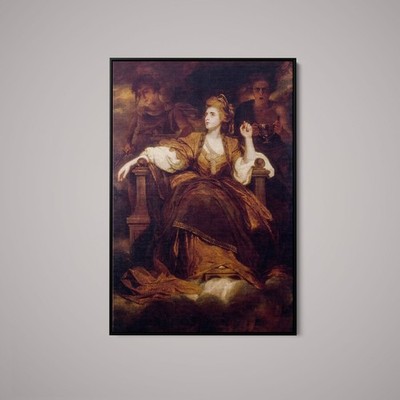 Joshua Reynolds - Mrs Siddons as the Tragic Muse - Art Print on Paper or Canvas
