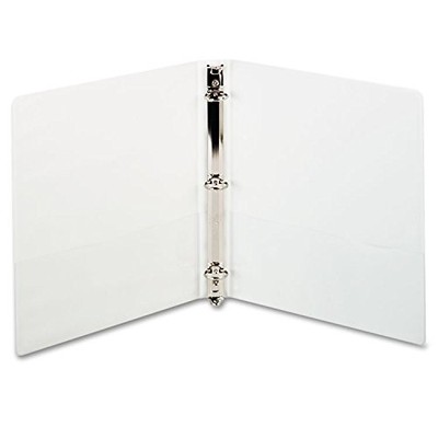 SKILCRAFT ROUND RING VIEW BINDER, 1'' CAPACITY; 8.5 X 11, NSN2034708 - WHITE