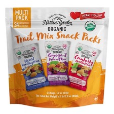 Organic Trail Mix Snack Packs, Multi Pack 1.2 oz - Pack of 24 Total 28.8 oz 