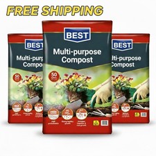 3 Bags x 50L Eco Garden Compost – Multi-Purpose Soil for Plants & Veg 0.61 per litre