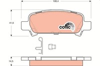 1 X Bremsbelagsatz BremsbeläGe TRW GDB3223 FüR Subaru