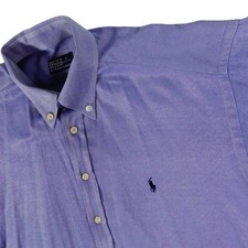 Ralph Lauren Vintage Made in USA Button Up Long Sleeve Oxford Shirt Men's XL