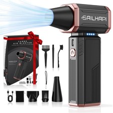 Versatile Cordless Air Duster with 54 m/s Jet Airflow Collection Bag Included