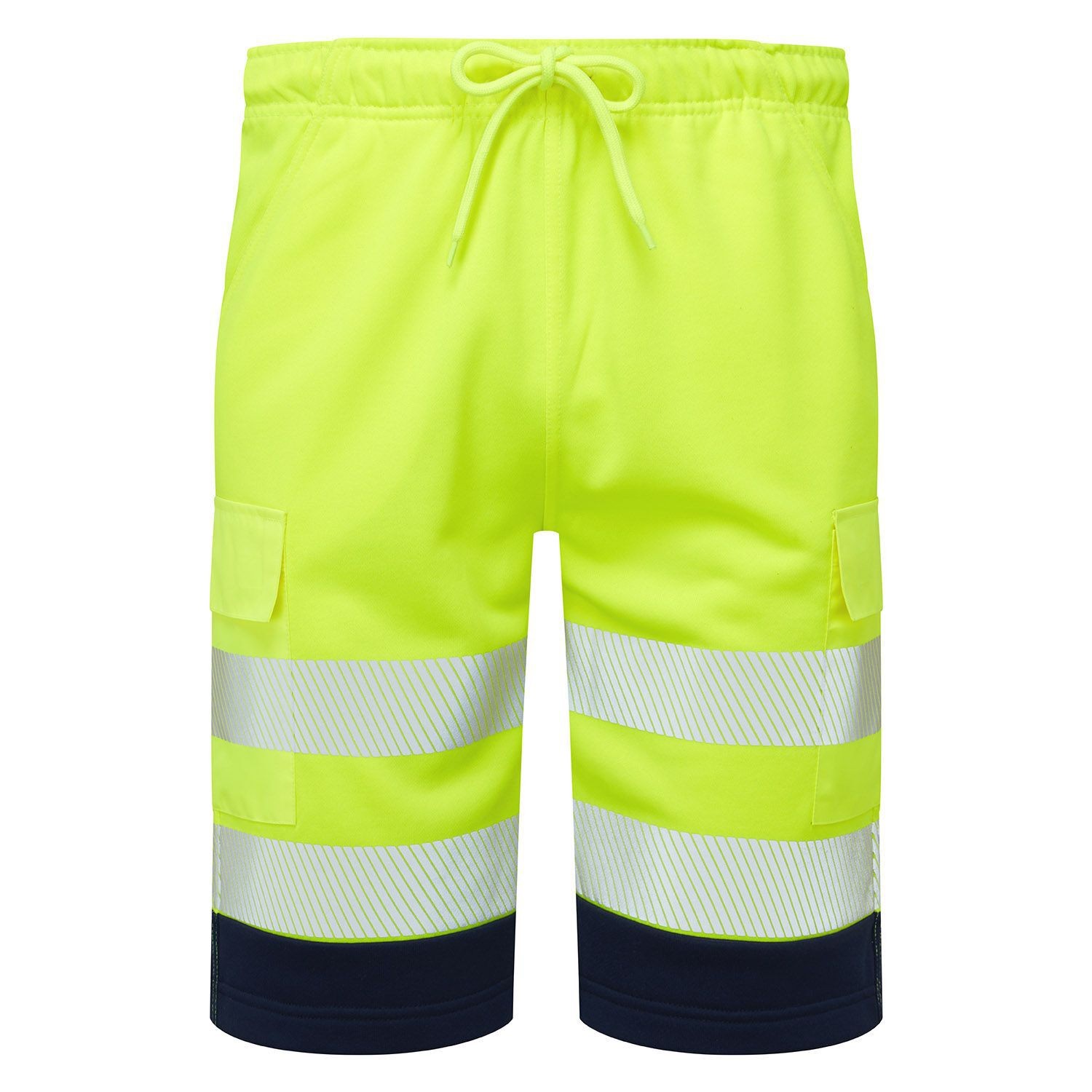 Supertouch Hi-Vis Eco CottonCool Two Tone Shorts with Cargo Pockets