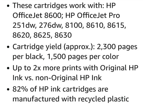 HP950XL/951XL Wysokowydajne wkłady atramentowe - 5-pak - Zdjęcie 10 z 10