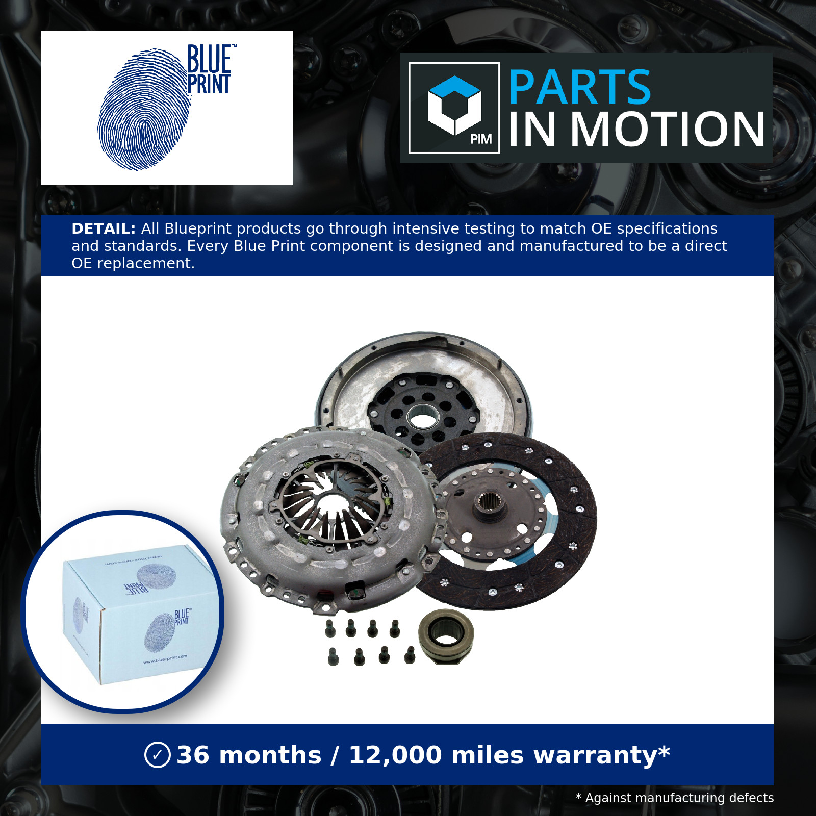 Dual Mass Flywheel DMF Kit with Clutch fits PEUGEOT 307 3B, 3E 2.0D 06 to 09 New - Image 13