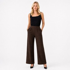 St. John Collection by Marie Grey Santana Knit Pants Brown Textured Size 6 USA