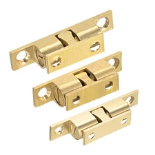 Cabinet Door Closet Hardware Double Ball Catch Tension Latch Gold Tone 1-5pcs