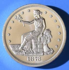 1873 CC TRADE DOLLAR TRIBUTE 2 TROY OUNCES .999 FINE SILVER INTAGLIO MINT 39MM