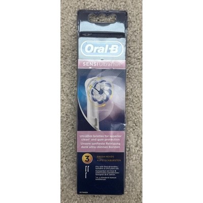 Oral-B Sensi Clean Ultrathin Electric Toothbrush Heads Replacement Refill 3 Pack