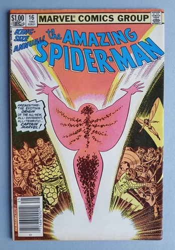 Amazing Spider-Man Annual #16 - 1st app Monica Rambeau as Captain Marvel -  VF-